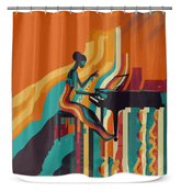 Fashionable Serenade Bathroom Curtain - Beyond T-shirts